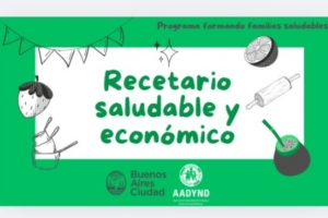 Recetario saludable y económico - Programa Formando familias saludables 